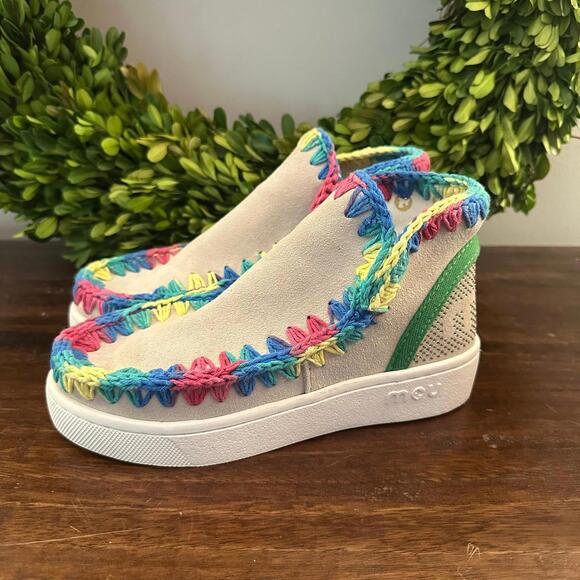 Mou Eskimo Mix Color Rainbow Stitching Boot Sneaker‎ 36 - Picture 1 of 9